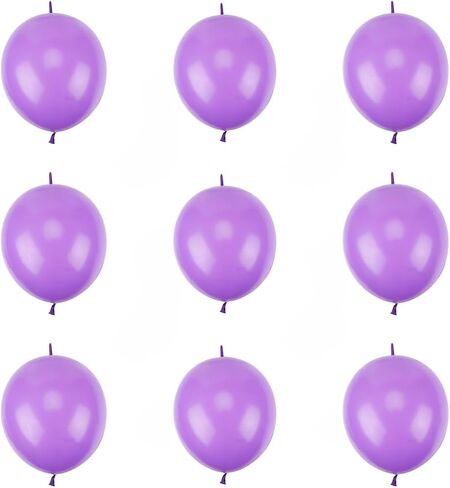 100 Pcs Link Balloon Linking Balloon 6 Inch Quick Link Latex Balloon，for Wedding, Birthday, Bridal Shower, Halloween, Christmas, Party Festival Decorations (Red-6in) in Kuwait