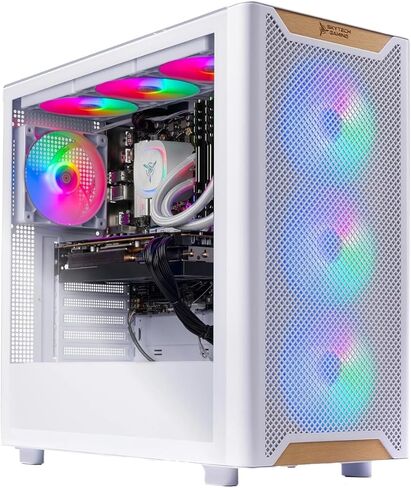 Skytech Azure Gaming PC Desktop, Ryzen 7 9700X 3.8 GHz (5.5GHz Turbo Boost), NVIDIA RTX 4060 8GB GDDR6, 1TB SSD, 16GB DDR5 RAM 6000, 650W Gold PSU, 360mm ARGB AIO, Wi-Fi, Win 11 Home in Kuwait