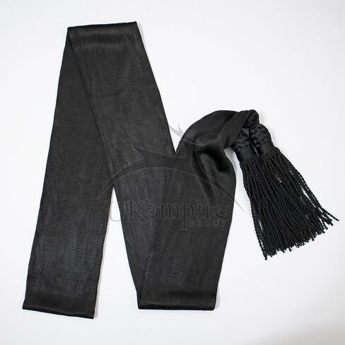 Civil War Officers Uniform Silk Waist Sash (Staff Black) Premium Quality – ACW Reenactments Products in Saudi Arabia