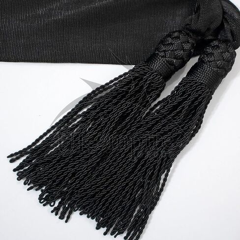 Civil War Officers Uniform Silk Waist Sash (Staff Black) Premium Quality – ACW Reenactments Products in Saudi Arabia