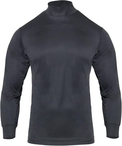 Rothco Moisture Wicking Mock Turtleneck - Quick-Dry Casual Mock Neck Long Sleeve Solid Color Top for Men in Saudi Arabia