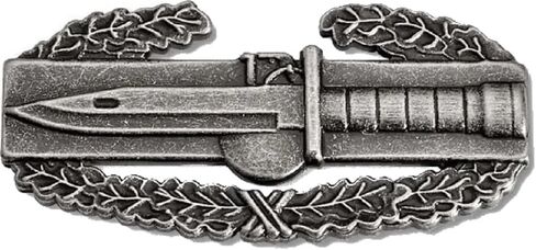 ARMY Combat Action Badge CAB Silver Oxidized Finish Regulation Size 2" Pin in Saudi Arabia
