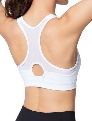 Yvette Plus Size Sports Bras for Women Comfortable Racerback Supporttive Sports Bra Medium Impact Wireless in Saudi Arabia
