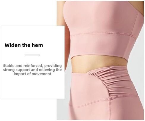 Halter Neck Sports Bra and Shorts Set, Moisture Wicking Quick Dry, Yoga Fitness Running Activewear with Removable Pads in Saudi Arabia