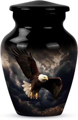 Black Eagle Fly Urns for Human Ashes Adult Male - Small Keepsake Urn for Human Ashes Adult Women - Funeral Mini Cremation Urns for Mom and Dad 3Inch in Saudi Arabia