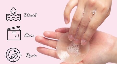 6 Pairs Nipple Covers, Invisible Nipple Covers for Women, Silicone Petals/Pasties Nipple Covers Reusable Washable Nude in Saudi Arabia