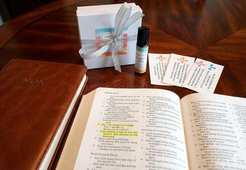 2026 New Year Home Blessing Kit – Frankincense & Myrrh Anointing Oil Roll-On for Prayer and Spiritual Renewal | Includes 3 Scripture Prayer Cards – The Treasured Oil Shop in Saudi Arabia