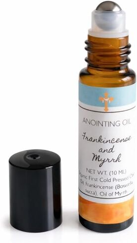 2026 New Year Home Blessing Kit – Frankincense & Myrrh Anointing Oil Roll-On for Prayer and Spiritual Renewal | Includes 3 Scripture Prayer Cards – The Treasured Oil Shop in Saudi Arabia