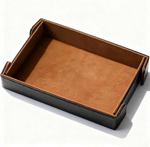 Valet Tray Desktop Storage Organizer Catchall Tray for Jewelry, Wallets, Watches, Keys, Coins, Phones, Glasses - Perfect for Nightstand, Desktop, Entryway table in Saudi Arabia