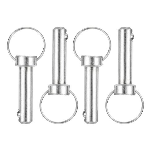 uxcell 4Pcs 10mmx45mm Quick Release Pins, Carbon Steel Marine Hardware for Marine Mountain Seat, Ship Outfitting, Shipbuilding, Blue White in Saudi Arabia