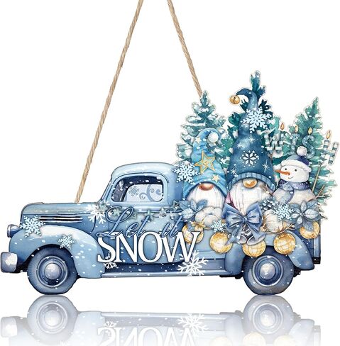 Hello Winter Door Decor Winter Front Door Sign Wooden Winter Floral Mason Jar Ornament Farmhouse Hanging Plaque with Snowflake Pinecone and Leaves for Xmas Porch Outdoor Home Decor in Kuwait