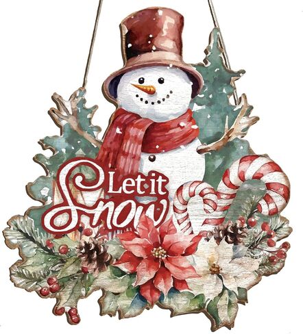 Hello Winter Door Decor Winter Front Door Sign Wooden Winter Floral Mason Jar Ornament Farmhouse Hanging Plaque with Snowflake Pinecone and Leaves for Xmas Porch Outdoor Home Decor in Kuwait