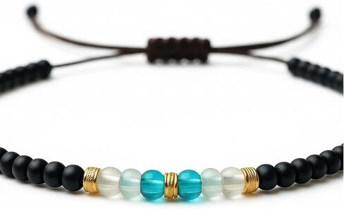Anklets for Women Adjustable, Handmade Boho Gemstone Foot Jewelry for Summer Beach, Waterproof Beaded Ankle Bracelet, Birthday Gift Set for Her in Saudi Arabia