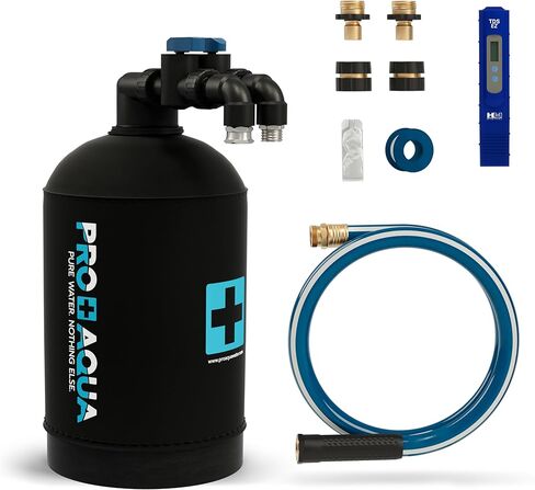 نظام PRO+AQUA المحمول بدون بقع بسعة 1,545 جالون لغسيل السيارات والمركبات الترفيهية، تفاصيل السيارات، شطف نظيف عالي السعة لجميع المركبات والمقطورات والدراجات النارية والقوارب واليخوت in Kuwait
