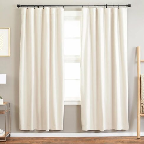 1.25 Inch Half-Round Black Curtain Eyelets, 40 Pack Heavy Duty Iron Curtain Rings - Quiet Glide, Rustproof, Fits Rods <1.25 Inches in Saudi Arabia