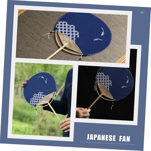 Toyvian Japanese Round Fan Handmade Fan for Women for Summer for Weddings and Classical Dance in Saudi Arabia