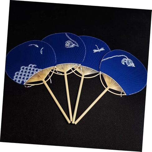 Toyvian Japanese Round Fan Handmade Fan for Women for Summer for Weddings and Classical Dance in Saudi Arabia