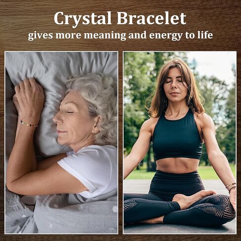 7 Chakra Bracelets for Women – Crystals and Healing Stones, Yoga & Meditation Relax Anxiety Crystal Bracelet, Birthday Mothers Day Christmas Retirement Gifts for Mom, Sister, Friend, Grandma in Saudi Arabia