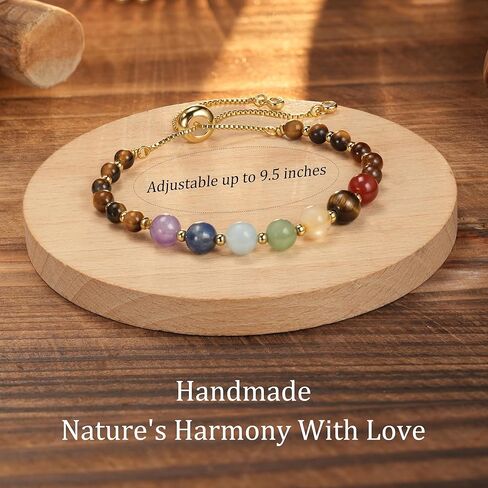 7 Chakra Bracelets for Women – Crystals and Healing Stones, Yoga & Meditation Relax Anxiety Crystal Bracelet, Birthday Mothers Day Christmas Retirement Gifts for Mom, Sister, Friend, Grandma in Saudi Arabia