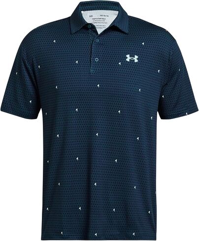 قميص بولو رجالي مطبوع من Under Armour UA Playoff 2.0 (US، Alpha، X-Large، عادي، عادي، أزرق بترولي/أكاديمي/أزرق مخضر - 437) in Kuwait
