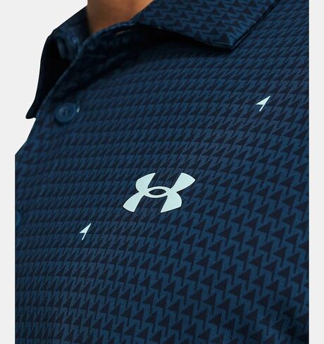 قميص بولو رجالي مطبوع من Under Armour UA Playoff 2.0 (US، Alpha، X-Large، عادي، عادي، أزرق بترولي/أكاديمي/أزرق مخضر - 437) in Kuwait