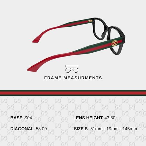 Gucci GG1863O Squared Shape GG Interlocking Logo Eyeglasses with eSHADES Luxury Eyewear Kit Bundle in Saudi Arabia
