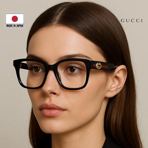 Gucci GG1863O Squared Shape GG Interlocking Logo Eyeglasses with eSHADES Luxury Eyewear Kit Bundle in Saudi Arabia