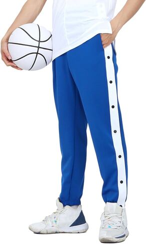 Boys Girls Youth Tear Away Pants Loose Fit Snap Button Sports Basketball Pull Away Pants in Saudi Arabia
