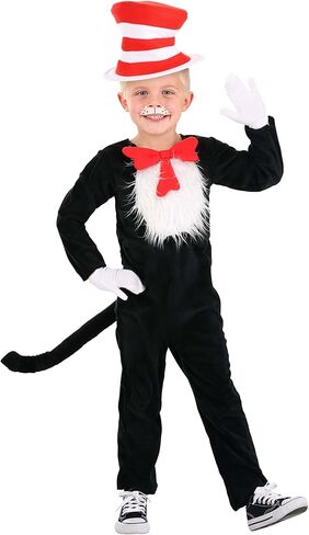 elope Dr. Seuss The Cat in the Hat Deluxe Costume Toddler - 4T in Saudi Arabia
