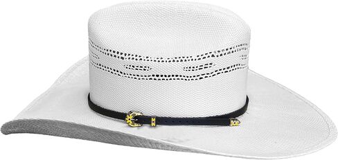 XL Genuine Leather Western Hat Band for Cowboy Hats – 5/16" Slim Strap with Engraved 3-Piece Buckle – Adjustable Cowboy Hat Accessory for Men & Women in Saudi Arabia