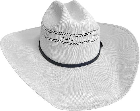 XL Genuine Leather Western Hat Band for Cowboy Hats – 5/16" Slim Strap with Engraved 3-Piece Buckle – Adjustable Cowboy Hat Accessory for Men & Women in Saudi Arabia