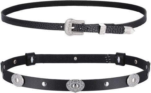 2 PCS Western Adjustable Hat Bands for Cowboy Hats Cowboy Hat Bands for Men Women Black Hats Band with Buckle for Most Style in Saudi Arabia