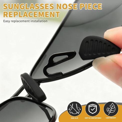 5 أزواج من وسادات الأنف للنظارات الشمسية، قطعة أنف بديلة متوافقة مع النظارات الشمسية تحت الدرع، سيليكون ناعم، نمط دفع سهل الارتداء، غير قابلة للانزلاق ومريحة، وسادات أنف بديلة للنظارات الشمسية in Kuwait