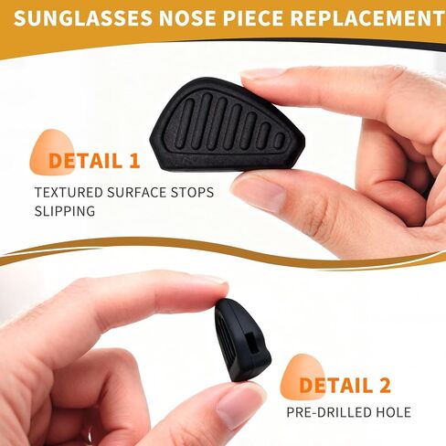 5 أزواج من وسادات الأنف للنظارات الشمسية، قطعة أنف بديلة متوافقة مع النظارات الشمسية تحت الدرع، سيليكون ناعم، نمط دفع سهل الارتداء، غير قابلة للانزلاق ومريحة، وسادات أنف بديلة للنظارات الشمسية in Kuwait