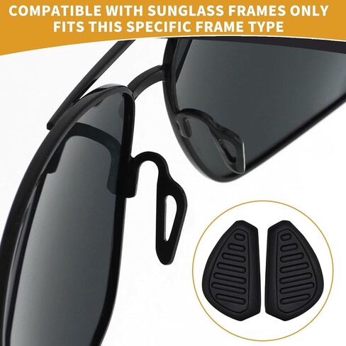 5 أزواج من وسادات الأنف للنظارات الشمسية، قطعة أنف بديلة متوافقة مع النظارات الشمسية تحت الدرع، سيليكون ناعم، نمط دفع سهل الارتداء، غير قابلة للانزلاق ومريحة، وسادات أنف بديلة للنظارات الشمسية in Kuwait