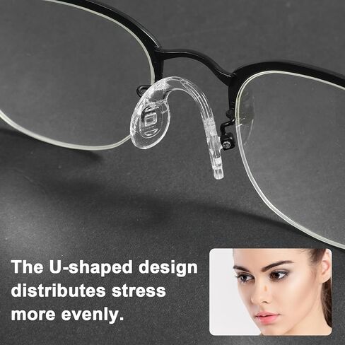 15 Pcs Eyeglasses Nose Pads, Saddle Bridge Nose Pads Soft Silicone Screw-in Eyeglass Nose-Piece for Eye Glasses Sunglass Eyewear Repair in Saudi Arabia