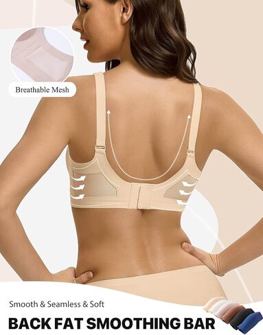 Avidlove Wireless Bras for Women Seamless Push Up Full Coverage Bra Mesh Comfy Bralette Tshirt Everyday Bras in Saudi Arabia