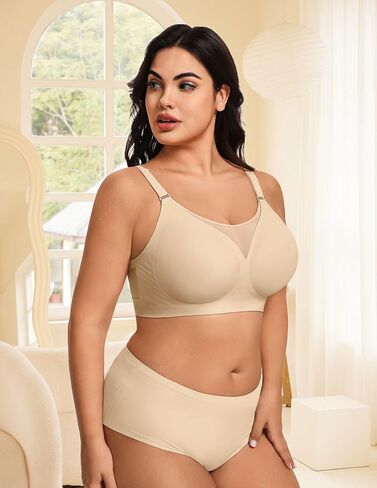 Avidlove Wireless Bras for Women Seamless Push Up Full Coverage Bra Mesh Comfy Bralette Tshirt Everyday Bras in Saudi Arabia