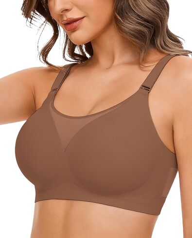 Avidlove Wireless Bras for Women Seamless Push Up Full Coverage Bra Mesh Comfy Bralette Tshirt Everyday Bras in Saudi Arabia