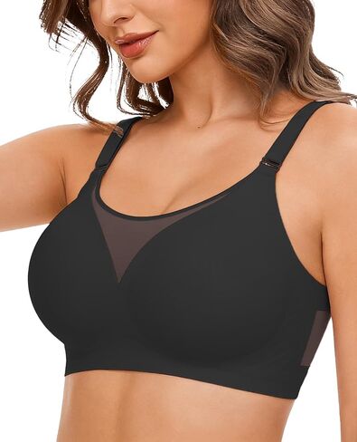 Avidlove Wireless Bras for Women Seamless Push Up Full Coverage Bra Mesh Comfy Bralette Tshirt Everyday Bras in Saudi Arabia