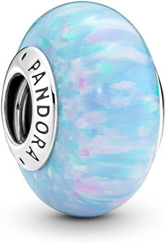 PANDORA Opalescent Ocean Blue Charm سوار Charm Moments أساور - مجوهرات نسائية مذهلة - هدية للنساء - مصنوعة من الفضة الاسترليني وأوبال من صنع الإنسان، بدون صندوق هدايا in Kuwait
