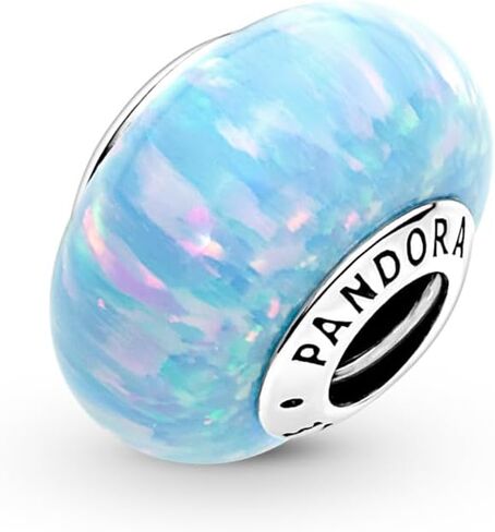 PANDORA Opalescent Ocean Blue Charm سوار Charm Moments أساور - مجوهرات نسائية مذهلة - هدية للنساء - مصنوعة من الفضة الاسترليني وأوبال من صنع الإنسان، بدون صندوق هدايا in Kuwait
