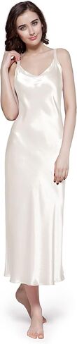 LilySilk Silk Nightgown for Women Mulberry Silk Maxi Fitted Dress Long Flowy for Spring Summer in Saudi Arabia