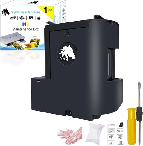 T04D1 T04D100 Ink Maintenance Box for ET-15000 ET-4750 ET-4760 ET-3750 ET-3760 ET-2760 ET-3700 ET-3710 ET-3830 ET-3850 ET-4850 WF-2860 ET-5170 ET-M1000 ST-3000 XP-5100 Printers 2-Pack in Kuwait