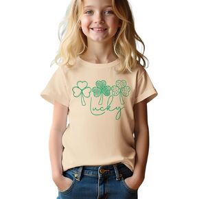 CM C&M WODRO Boy Girl St. Patrick's Day T-Shirt Kid Lucky Clover Short Sleeve Shirt Funny Irish Shamrocks Tee Tops in Saudi Arabia