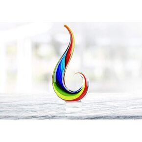 (د) وعاء تقديم على شكل قلب مصنوع يدويًا من الزجاج الكريستالي "الرومانسي" مقاس 5.5 بوصة عمق (قلب) in Kuwait