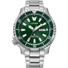 Citizen Men's Promaster Dive Fugu Automatic Stainless Steel Watch, Luminous, ISO Compliant, Silver/Blue Dial in Kuwait