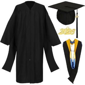 مجموعة غطاء رأس لثوب التخرج الرئيسي، للجنسين غير لامع لدرجة الماجستير مع شرابة للجامعة in Kuwait