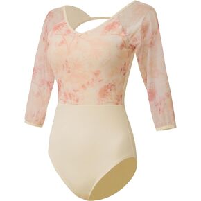 ROYAL SMEELA Women's Elegant Floral Print Leotard - Comfortable, Stylish, and Versatile for Dance, Yoga, and Everyday Wear in Kuwait