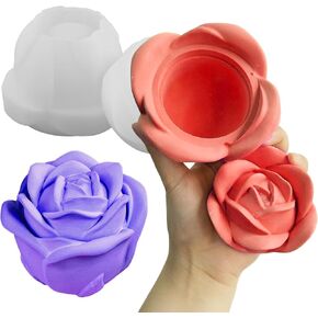 Wehous Heart Shape Box Silicone Mold, Rose Storage Box Mold with Lid, 3D Valentine Candle Holder Resin Casting Molds Concrete Molds, Love Jewelry Trinket Container Mold for Art Craft Valentine Decor in Kuwait